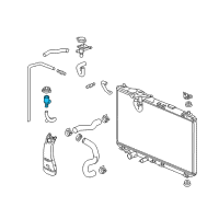 OEM Acura Filler, Coolant Diagram - 19108-R4H-A00