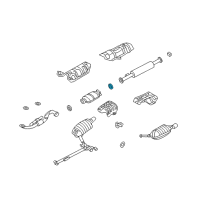 OEM Hyundai Gasket-Exhaust Pipe Diagram - 28764-34150
