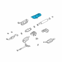 OEM Kia Optima Panel-Heat Protector Diagram - 287922G000