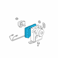 OEM Jeep Grand Cherokee Anti-Lock Brake System Module Diagram - 68004830AD