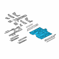 OEM 2016 Hyundai Genesis Panel-Center Floor Diagram - 65111-B1000