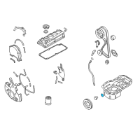 OEM 1996 Dodge Stratus Gasket-Oil Drain Plug Diagram - MD050317