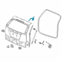 OEM Hinge Complete L, Tail Gate Diagram - 68260-T0A-A01ZZ