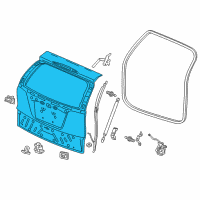 OEM 2014 Honda CR-V Tail Gate, Comp (DOT) Diagram - 68100-T0G-305ZZ
