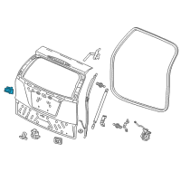 OEM 2015 Honda CR-V Sw, Tailgate Opener Diagram - 74810-T0A-A02