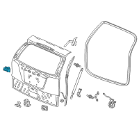 OEM 2013 Honda CR-V Sw, Tailgate Opener Diagram - 74810-T0A-A02