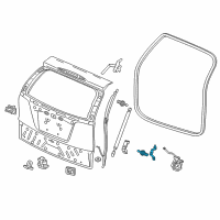 OEM Honda CR-V Bracket, R. Tailgate Opener Stay (Lower) Diagram - 74823-T0A-A00