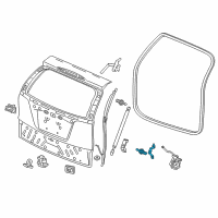 OEM 2016 Honda CR-V Bracket, R. Tailgate Opener Stay (Lower) Diagram - 74823-T0A-A00