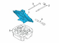 OEM 2017 Hyundai Elantra Jack Assembly Diagram - 09110-F2000