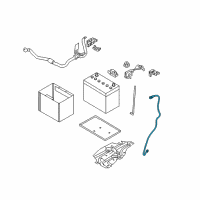 OEM 2014 Nissan Juke Cable Assy-Battery Earth Diagram - 24080-1KL1A