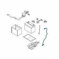 OEM 2012 Nissan Juke Cable Assy-Battery Earth Diagram - 24080-1KL1A