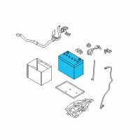 OEM 2011 Nissan Juke Batteries Diagram - 244101JB0A