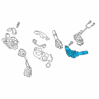 OEM 2019 Hyundai Santa Fe XL Switch Assembly-Lighting & Turn Signal Diagram - 93410-4Z860