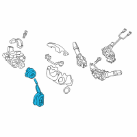 OEM 2016 Hyundai Santa Fe Sport Key Sub Set-Steering Lock Diagram - 81900-4ZC01