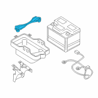 OEM 2011 Ford Escape Battery Holder Diagram - YL8Z-10718-AA