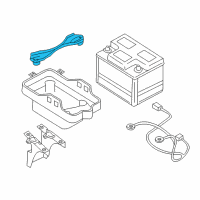 OEM Mercury Battery Holder Diagram - YL8Z-10718-AA