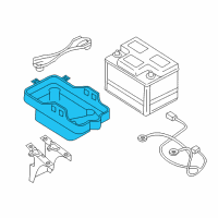 OEM 2007 Mercury Mariner Battery Tray Diagram - YL8Z-10732-BB