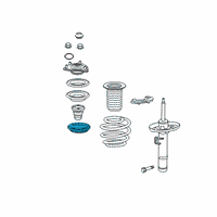 OEM 2019 Honda Clarity Rubber Spring Mount Upper Right Diagram - 51402-TRT-A01