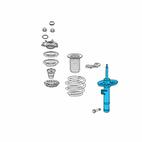 OEM 2020 Honda Clarity Shock Absorber Unit, Right Front Diagram - 51611-TRW-J01