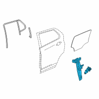 OEM 2020 Buick Encore Window Regulator Diagram - 95389085