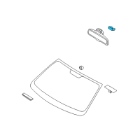 OEM 2012 Kia Sedona Cover-Rear View Inside Diagram - 851303F300