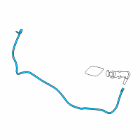 OEM BMW Hose Line, Headlight Cleaning System Diagram - 61-67-7-349-000