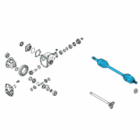OEM 2013 Infiniti G37 Shaft Assy-Front Drive Diagram - 39100-JK500