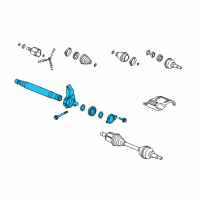 OEM Chevrolet Cobalt Front Wheel Drive Intermediate Shaft Assembly Diagram - 25921572