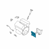 OEM Kia Borrego Engine Ecm Control Module Diagram - 391063C712