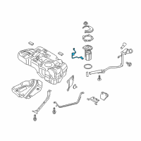 OEM Ford EcoSport Fuel Gauge Sending Unit Diagram - GN1Z-9A299-A