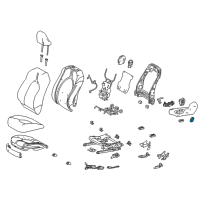 OEM 2018 Toyota Camry Seat Switch Knob Diagram - 84921-33180-B0