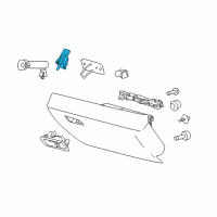 OEM 2013 Lincoln MKX Glove Box Lamp Diagram - 8A5Z-14413-A