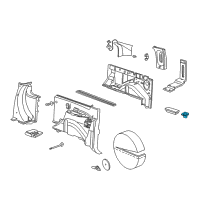 OEM 2004 Ford Excursion Cup Holder Diagram - 2C7Z-7813560-AAA