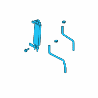 OEM Nissan Titan XD Oil Cooler Assembly - Power Steering Diagram - 49790-EZ40A