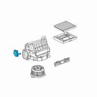 OEM 2002 Lexus IS300 Damp Servo Sub-Assembly Diagram - 87106-30410