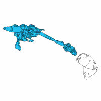 OEM 2014 Honda Accord Column Assembly, Steering Diagram - 53200-T2A-A02