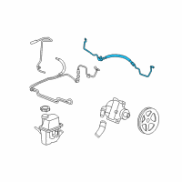 OEM 2006 Pontiac Grand Prix Pipe Kit, P/S Fluid Cooling Diagram - 19177771