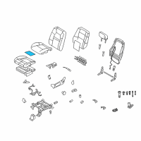 OEM 2010 Mercury Mountaineer Seat Cushion Heater Diagram - 6L2Z-14D696-BA