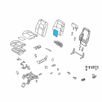 OEM 2008 Ford Explorer Sport Trac Seat Back Heater Diagram - 7L2Z-14D696-A