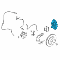 OEM 2015 BMW M3 Brake Caliper Right Diagram - 34-11-6-799-470