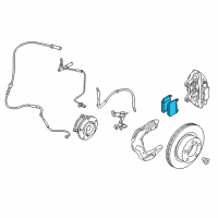 OEM 2016 BMW M3 Disc Brake Pad Repair Kit Diagram - 34-11-2-284-969