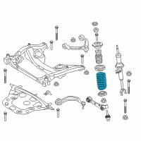 OEM 2017 BMW 535i GT Coil Springs Diagram - 31336858422