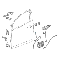 OEM 2019 Chevrolet Volt Lock Rod Diagram - 23110283