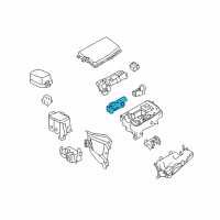 OEM 2018 Toyota Corolla iM Fuse Holder Diagram - 82631-12100