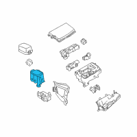 OEM 2017 Toyota Corolla iM Fuse Box Main Diagram - 82741-12080