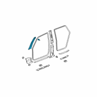 OEM 2004 Toyota Matrix Windshield Pillar Trim Diagram - 62211-01040-B0