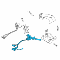 OEM Chevrolet Express 1500 Headlamp Dimmer Switch Diagram - 26102159