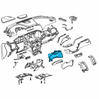 OEM Chevrolet Impala Cluster Bezel Diagram - 84279665