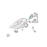 OEM 2012 Nissan Rogue Bulb Diagram - 26297-9B90A