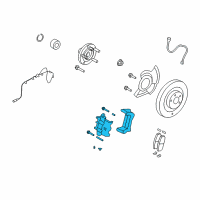 OEM 2007 Lincoln MKX Caliper Diagram - BT4Z-2B120-A